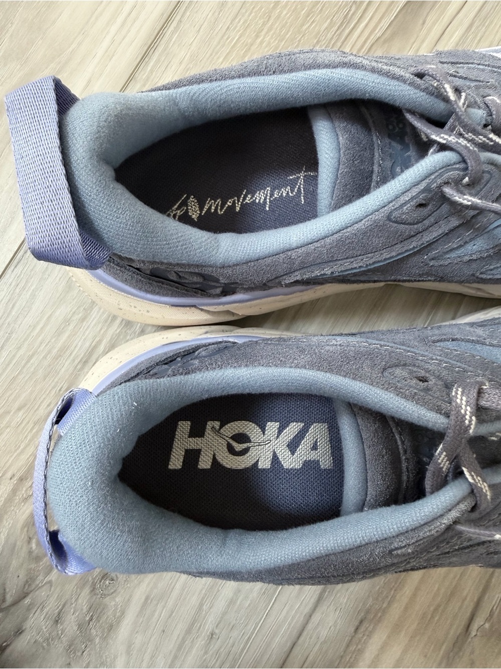 HOKA x FP Movement Clifton L Suede Sneakers OCN Blue Purple W 8.5 EU 40⅔ - Picture 8 of 10
